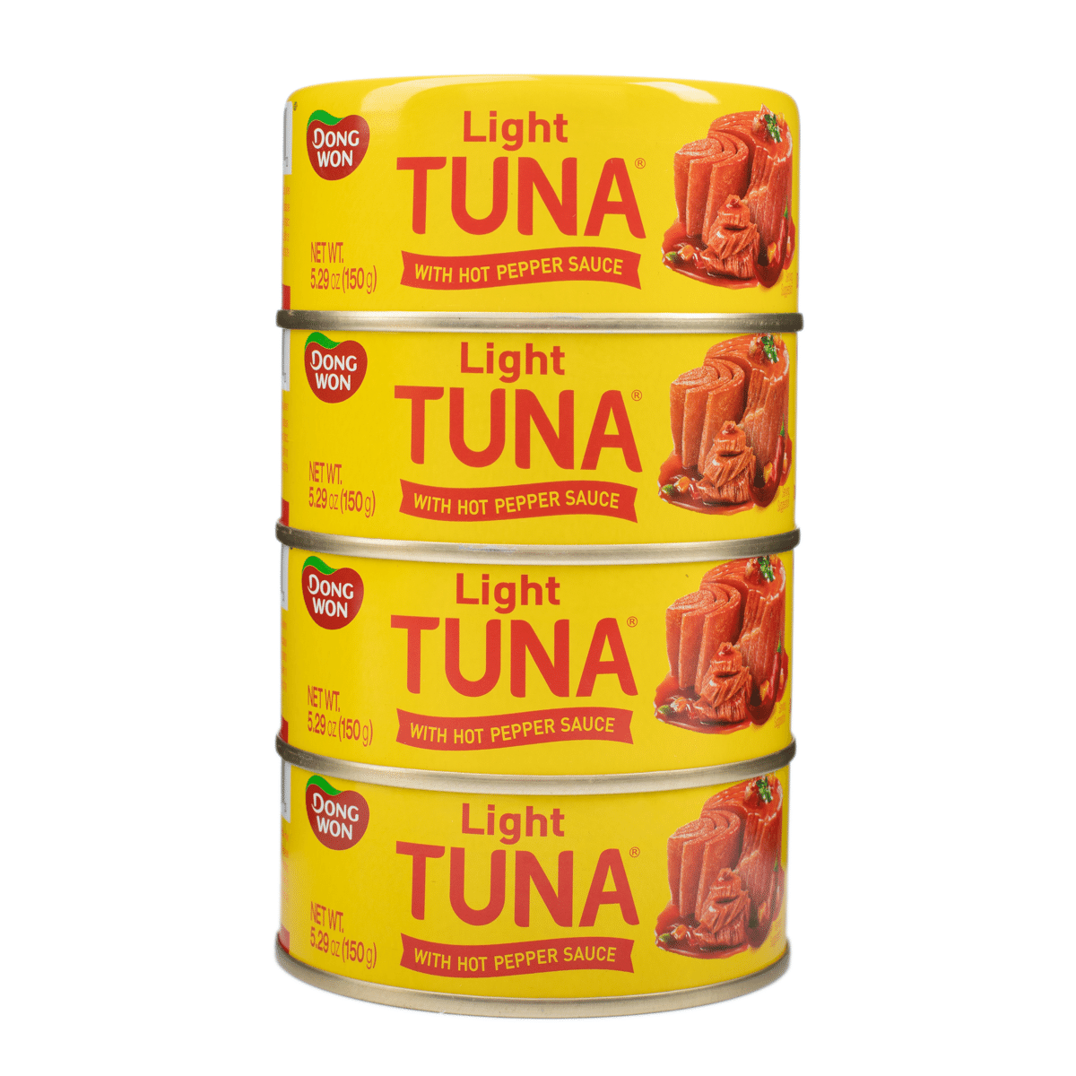 Dongwon Canned Light Tuna with Hot Pepper Sauce 150g*4