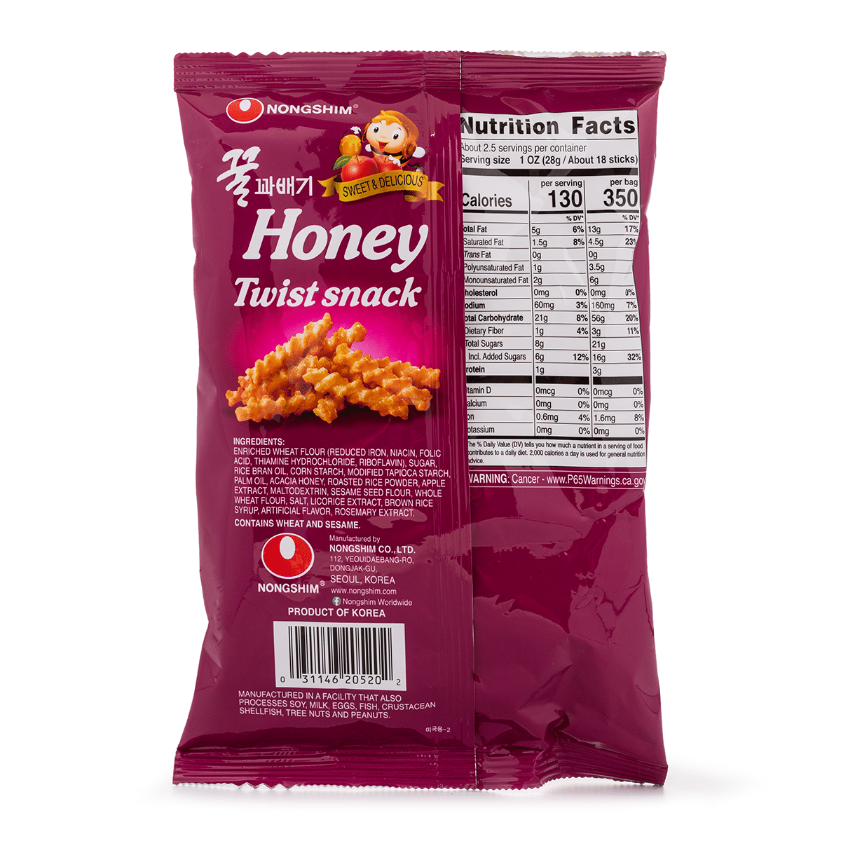 Nongshim Honey Twist Snack