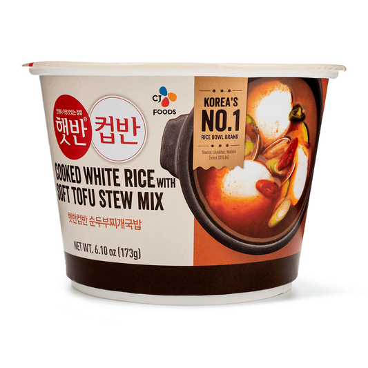 CJ Cooked White Rice with Soft Tofu Stew Mix