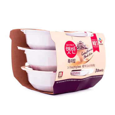 CJ Hetbahn Cooked Rice with Black Rice Bowls 3packs