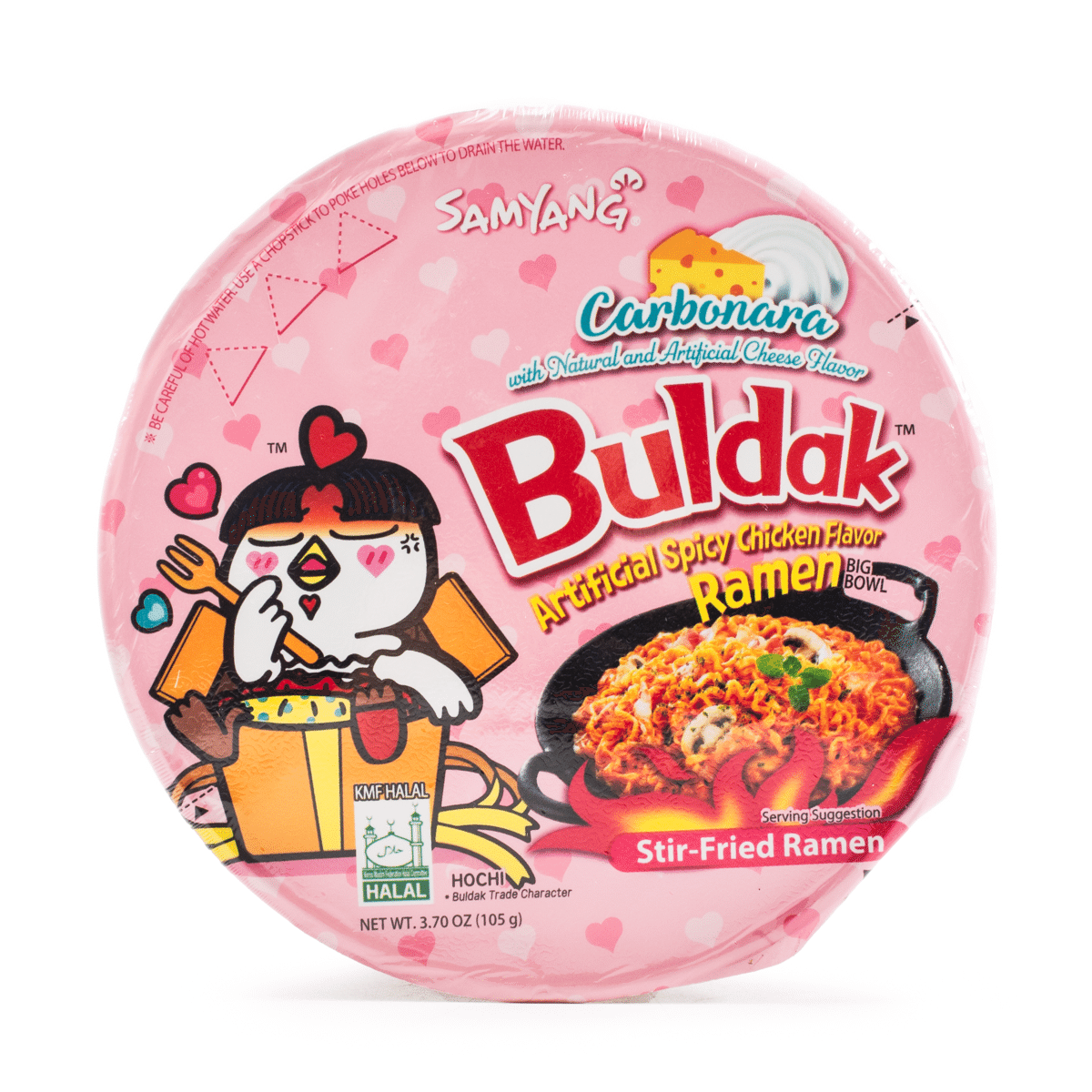 Samyang Buldak Ramen Bowl Carbonara Hot Chicken Flavor