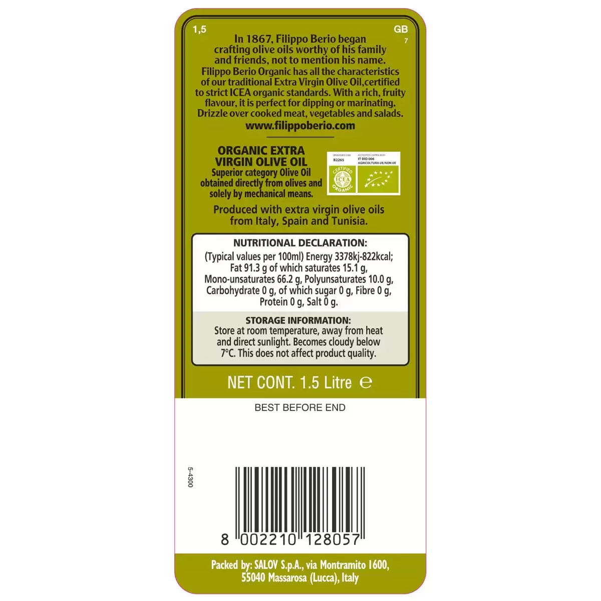 Filippo Berio Pure Olive Oil