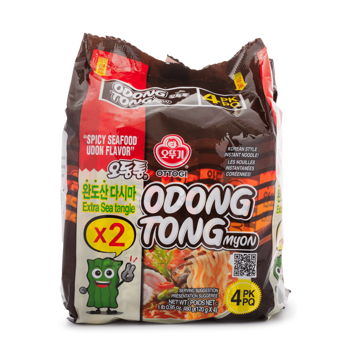 Otoki Odongtong Myon – Spicy Seafood Ramen (4-pack) | Bold & Rich
