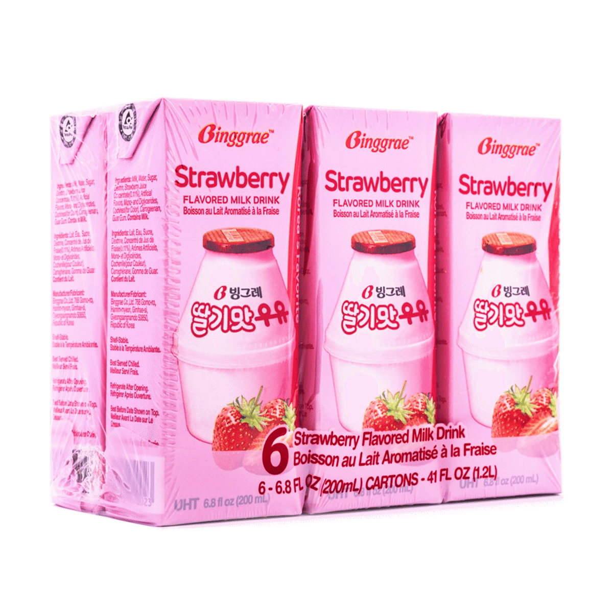 Binggrae Milk Drink Strawberry Flavor