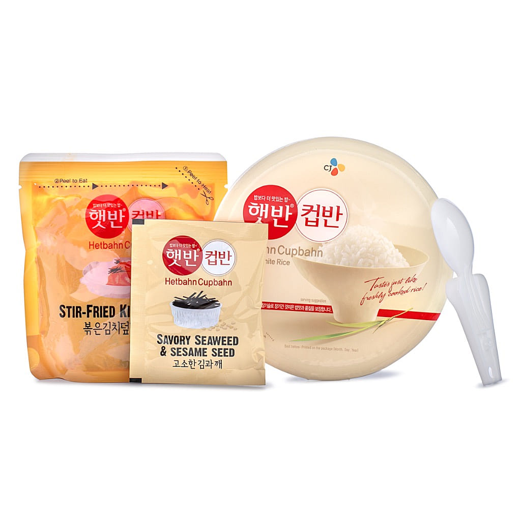 CJ Cooked White Rice with Stir-Fried Kimch