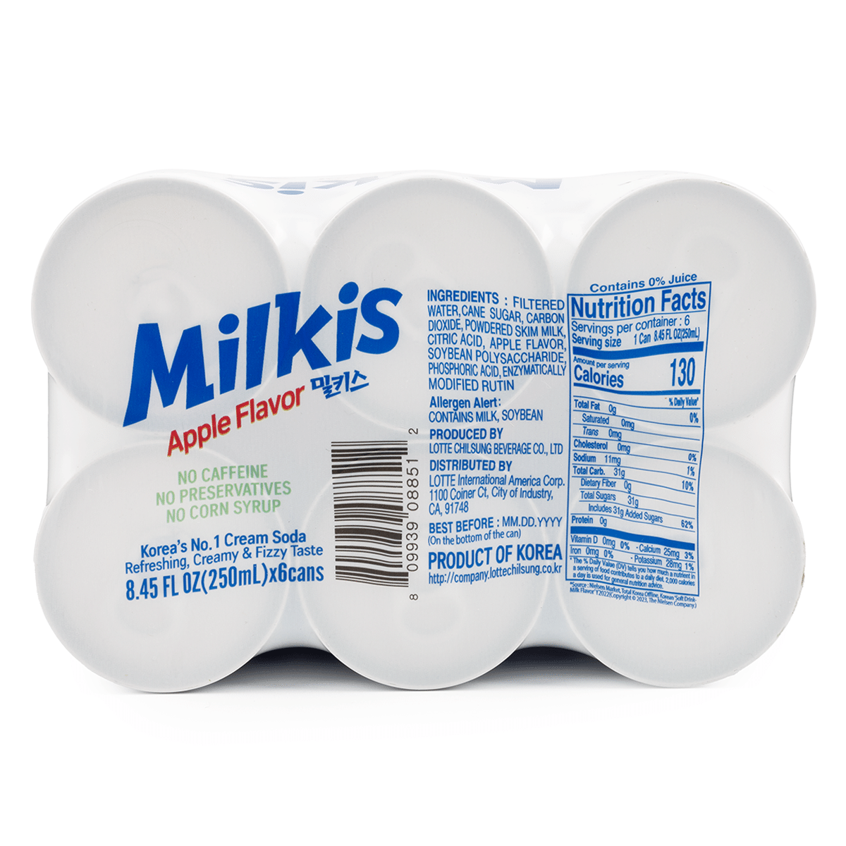 Lotte Milkis Apple Flavor