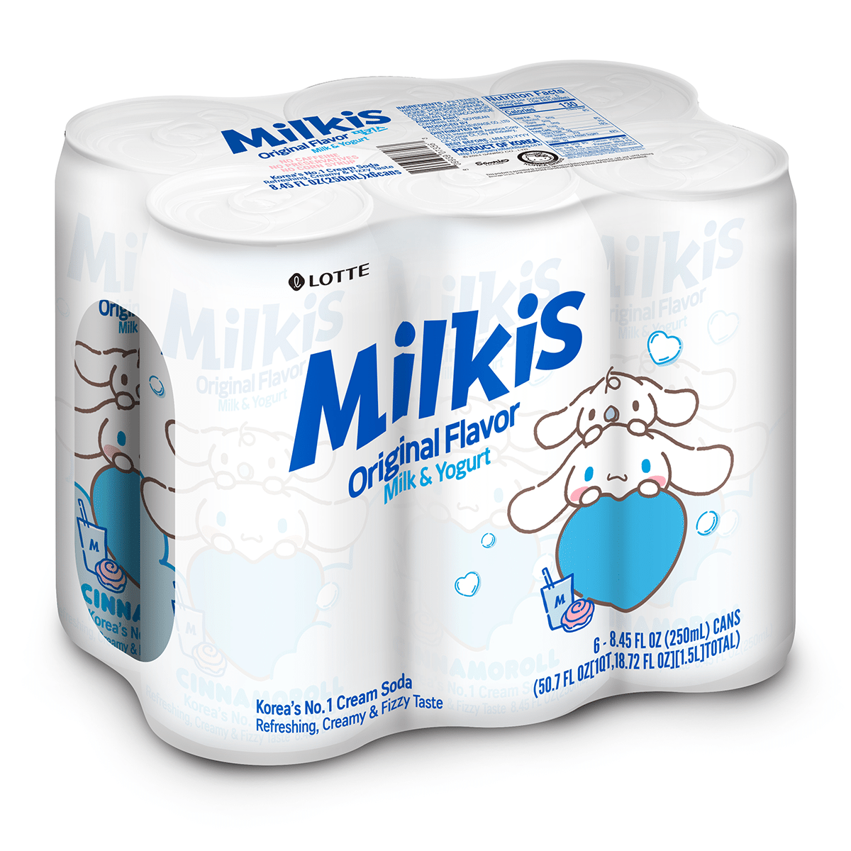 Lotte Milkis Milk and Yogurt Flavor – Sparkling Yogurt Soda