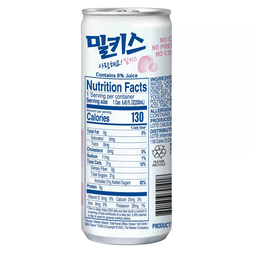 Lotte Milkis Strawberry Flavor