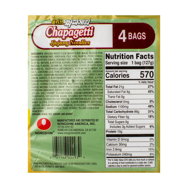 Nongshim Chapagetti Jjajang Noodles - Woori Marketplace