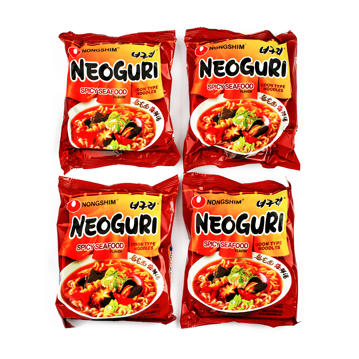 Nongshim Neoguri Instant Udon Type Noodles, Spicy Seafood Flavor