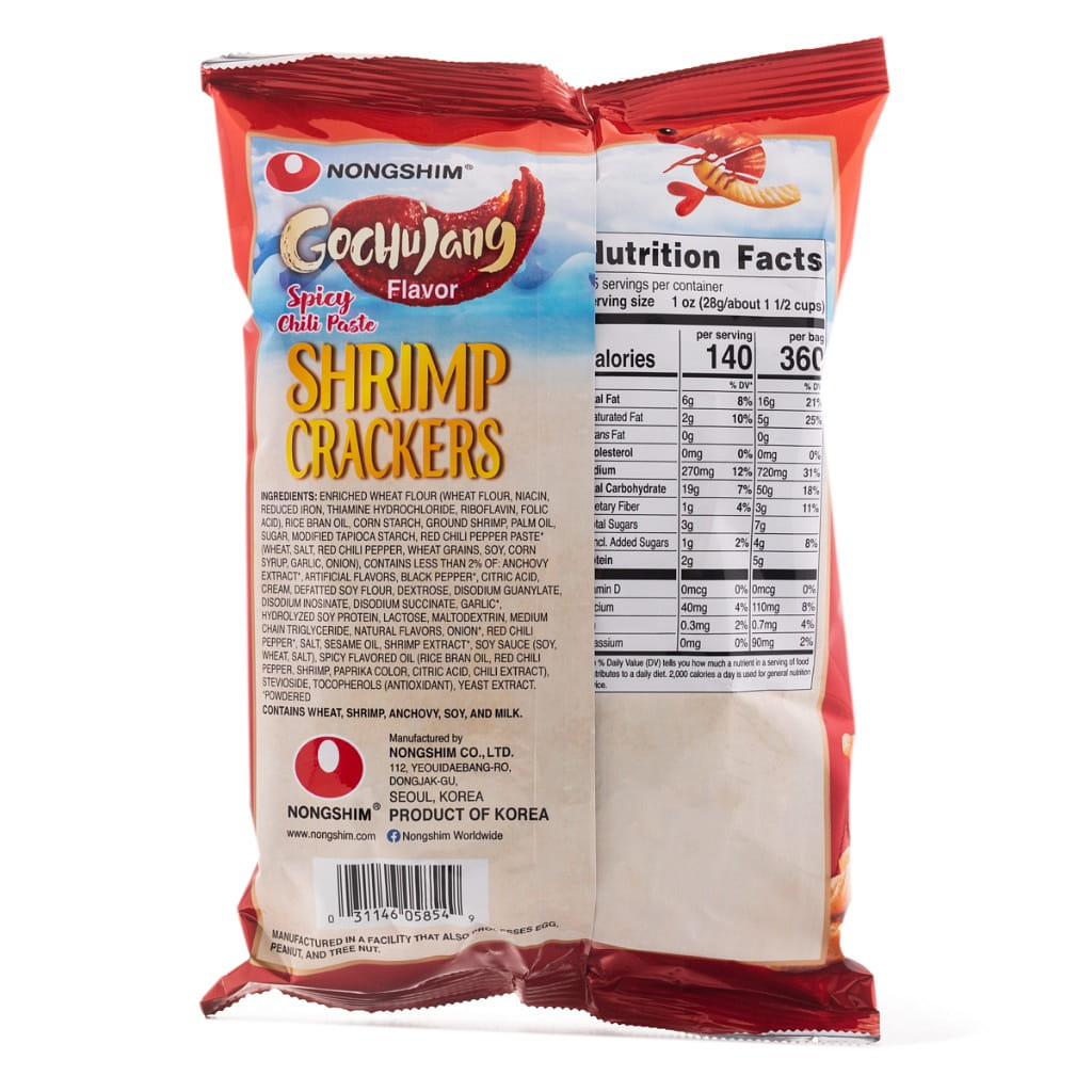 Nongshim Shrimp Crackers Gochujang Flavor