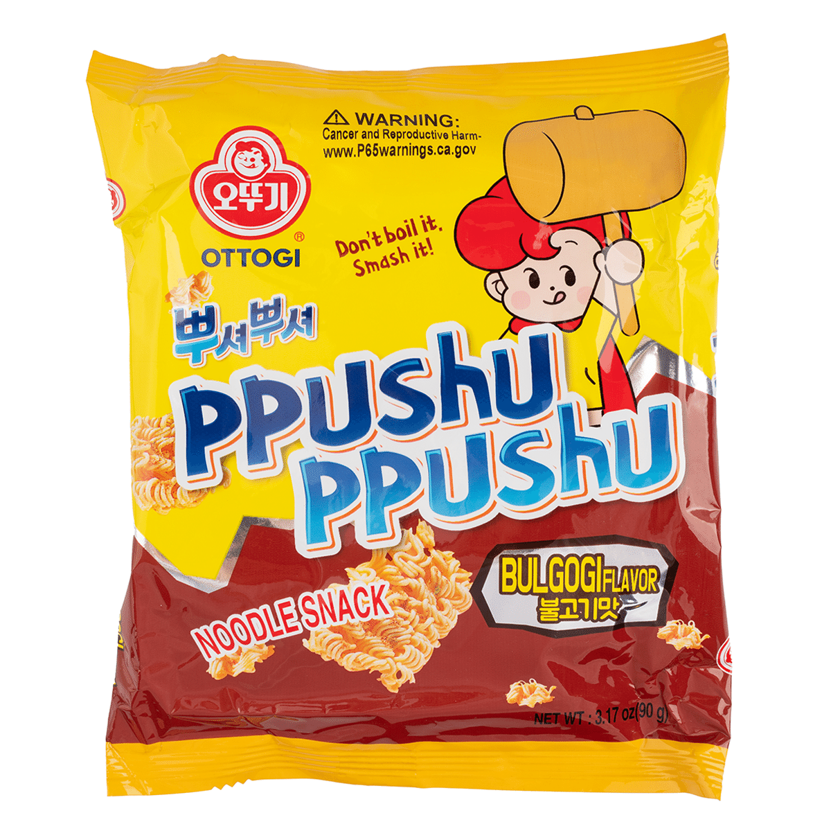 Otoki Ppushu Ppushu Noodle Snack Bulgogi Flavor