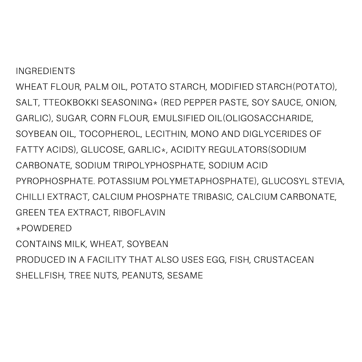 Otoki Ppushu Ppushu Noodle Snack Tteokbokki Flavor