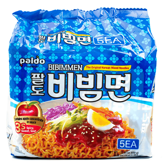 Paldo Bibimmen Instant Noodles, Spicy Korean Flavor