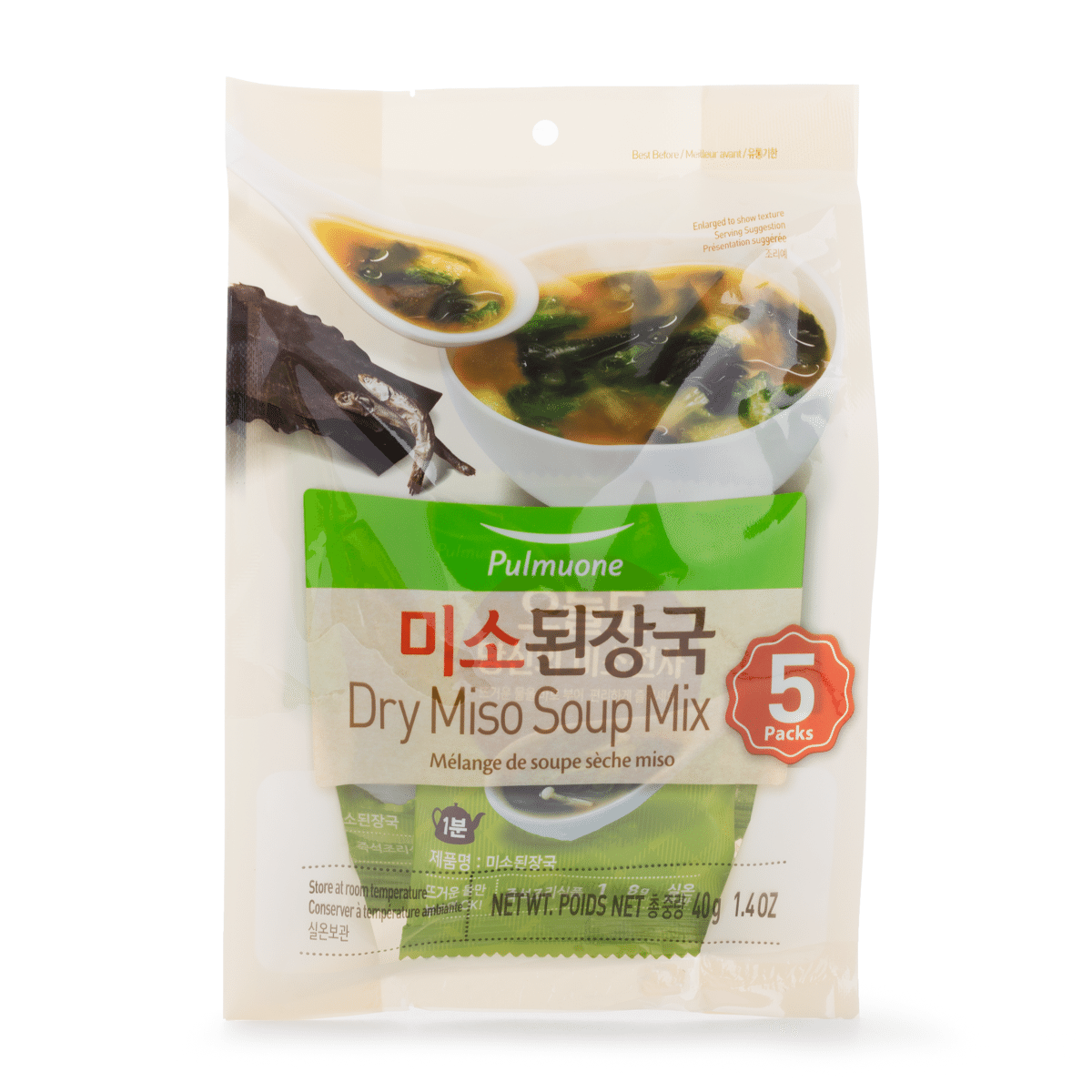 Pulmuone Dry Miso Soup Mix 5pack 40g